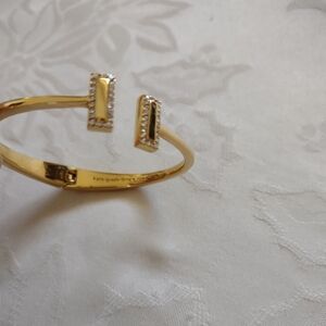 Kate Spade Anthropologie gold tone crystals bracelet